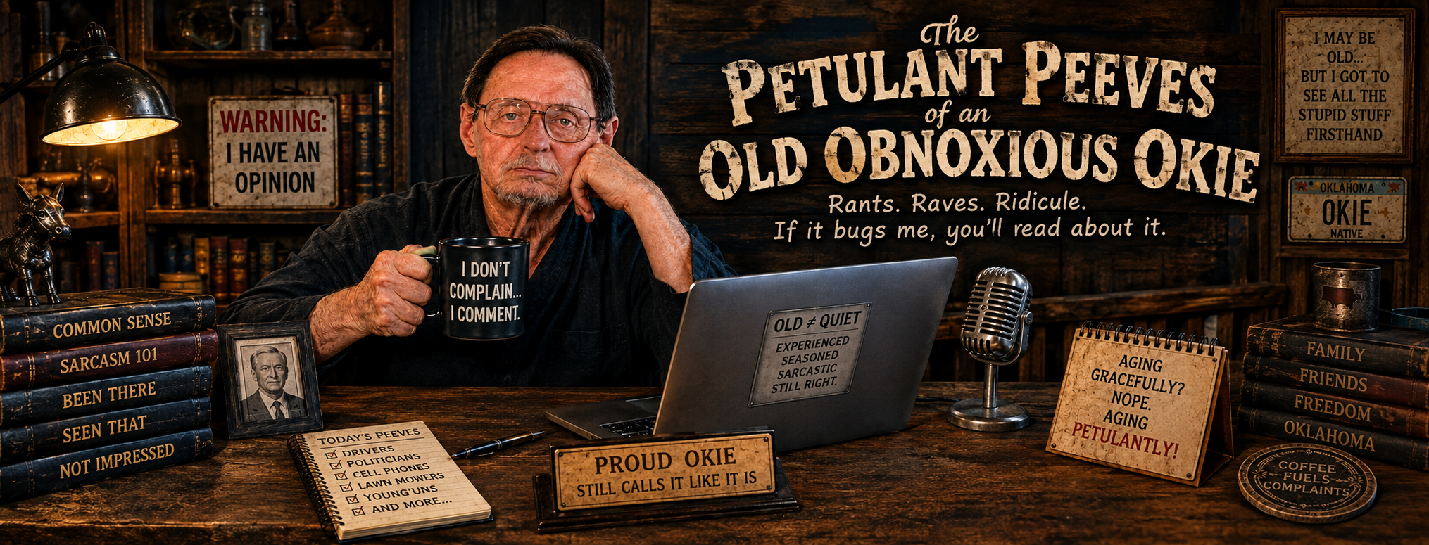 The Petulant Peeves of an Old Obnoxious Okie